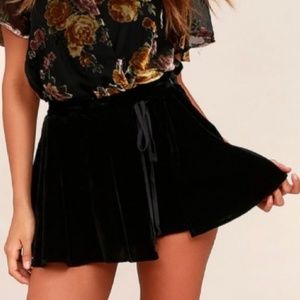 Free People Velour Skirt NWT